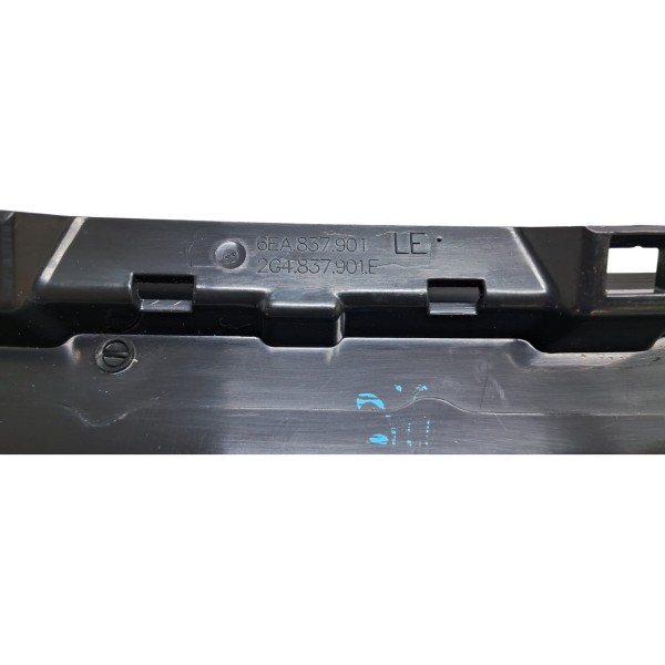 Acabamento Porta Dianteira Esquerda Vw Nivus Highline 2022 Preto