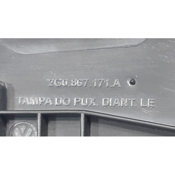 Puxador De Porta Dianteiro Esquerdo Vw Nivus Highline 2022   Preto