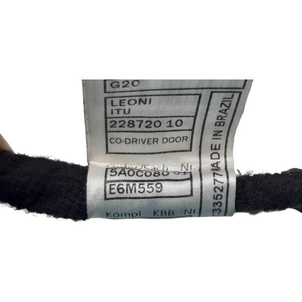 Chicote Porta Dianteira Direita Bmw 320i Gp Sport 2022