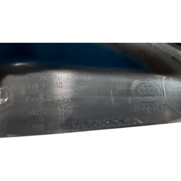 Acabamento Soleira Traseira Esquerda Bmw 320i Gp Sport 2022 Preto