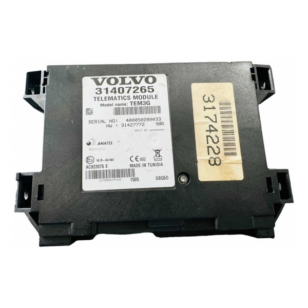 Módulo Telemastics Controle Gps Volvo Xc60 2014 31407265