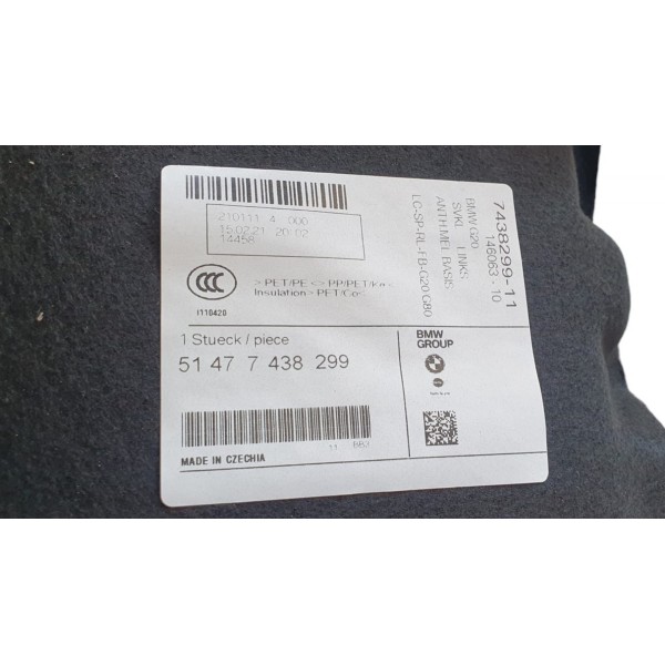 Forro Porta-malas Lado Esquerdo Bmw 320i M Sport 2022