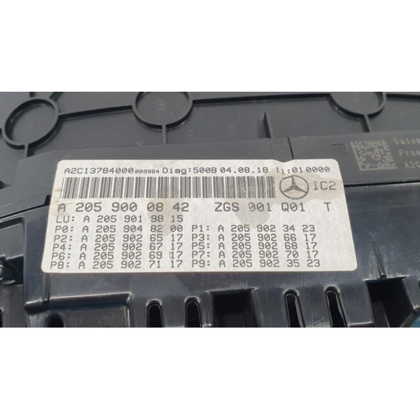 Painel De Instrumentos Mercedes C180 2019  Preto